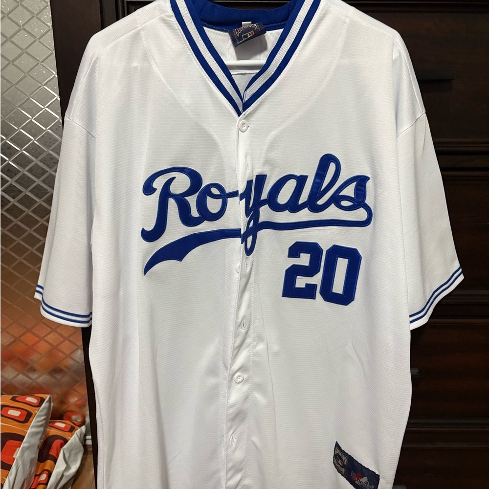 Majestic Cooperstown Collection Royals Frank White Baseball Jersey #20